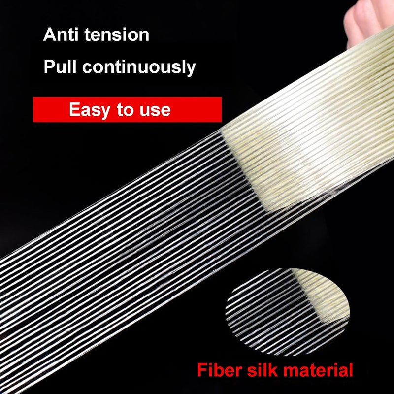 AMOGATO 5.5 Mil 2 Rolls 2 Inch x 55 Yards Filament Tape - Heavy Duty Fiberglass Reinforced Packing Tape - Image 2